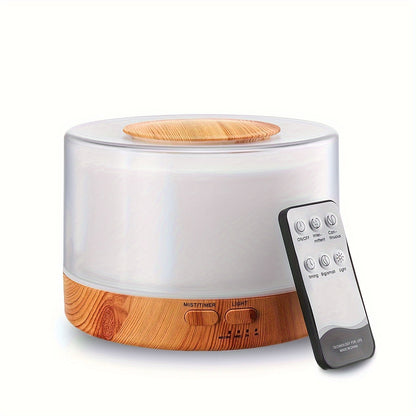 Umidificador e Difusor de Aromas 500ml - com Controle Remoto