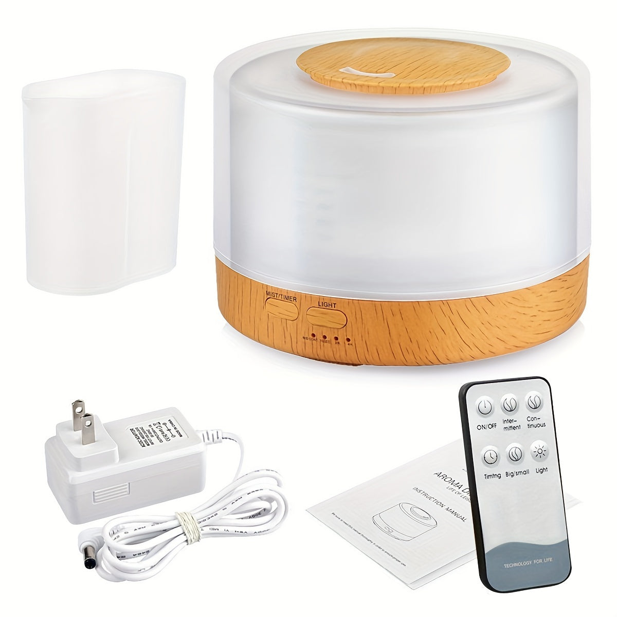 Umidificador e Difusor de Aromas 500ml - com Controle Remoto